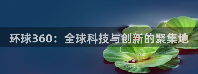 多多28pg：环球360：全球科技与创新的聚集地