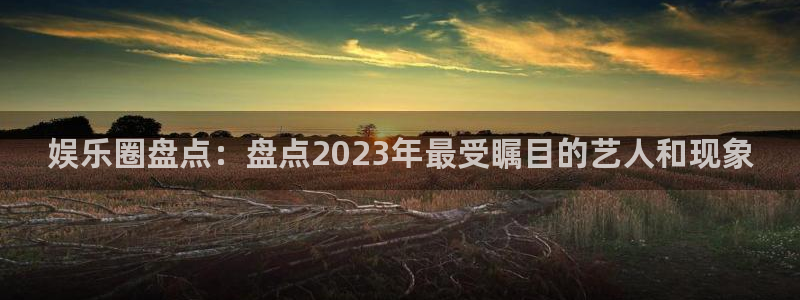 多多28平台电子游戏官网入口：娱乐圈盘点：盘点2023年最受瞩目的艺人和现象
